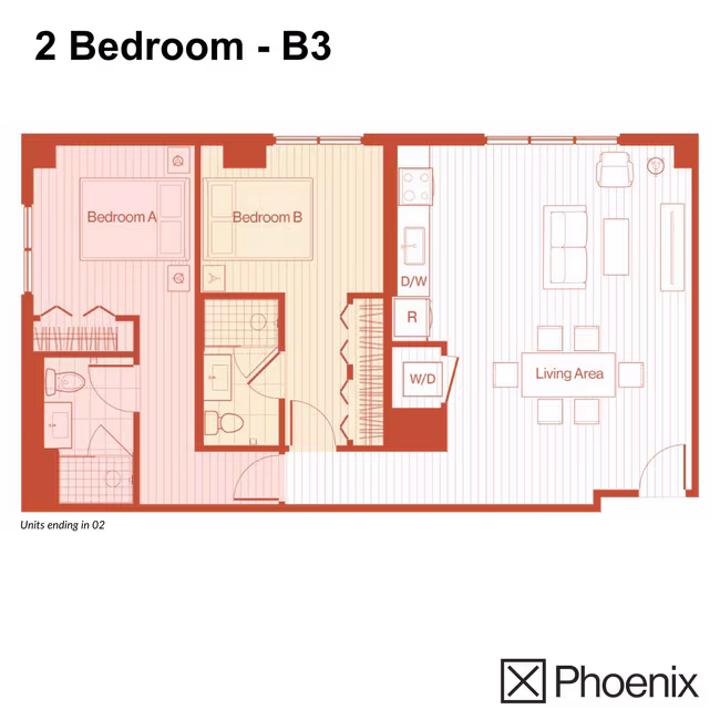 Unit X Phoenix-1202 X Phoenix-1002 floor plan